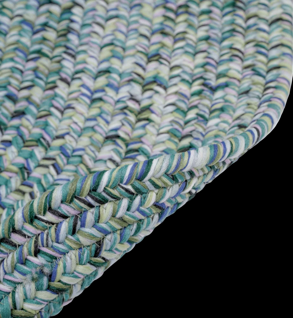 Garkani Blue 8' x 11' Oval Rug - Thumbnail - Image 3