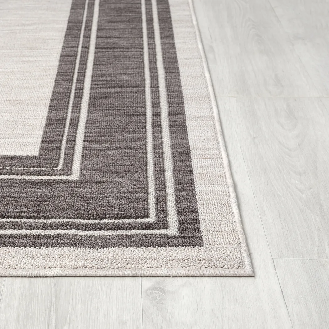 Garlaba Ivory 7'10 x 9'10 Indoor/Outdoor Rug - Thumbnail - Image 4