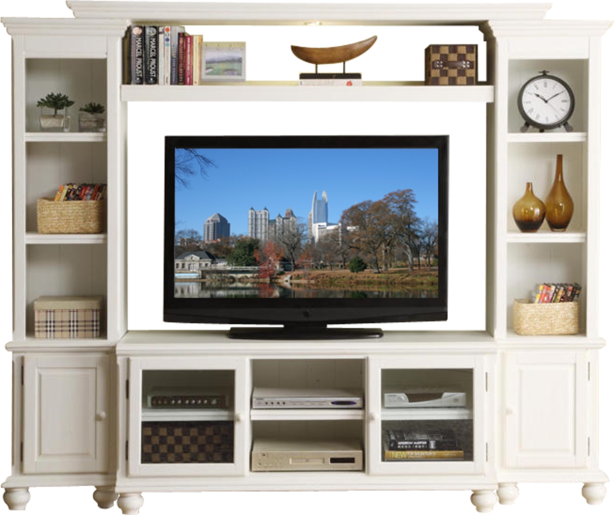 Garland 4 Pc White Wall Unit - Thumbnail - Image 1