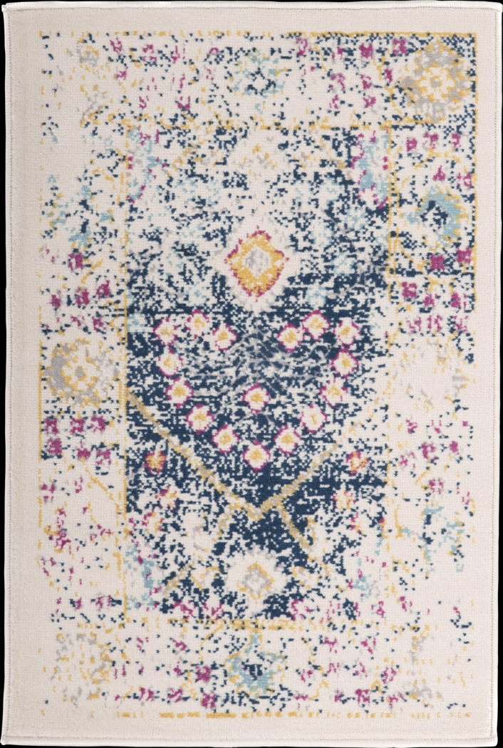 Garlon Blue 2' x 3' Rug - Thumbnail - Image 1