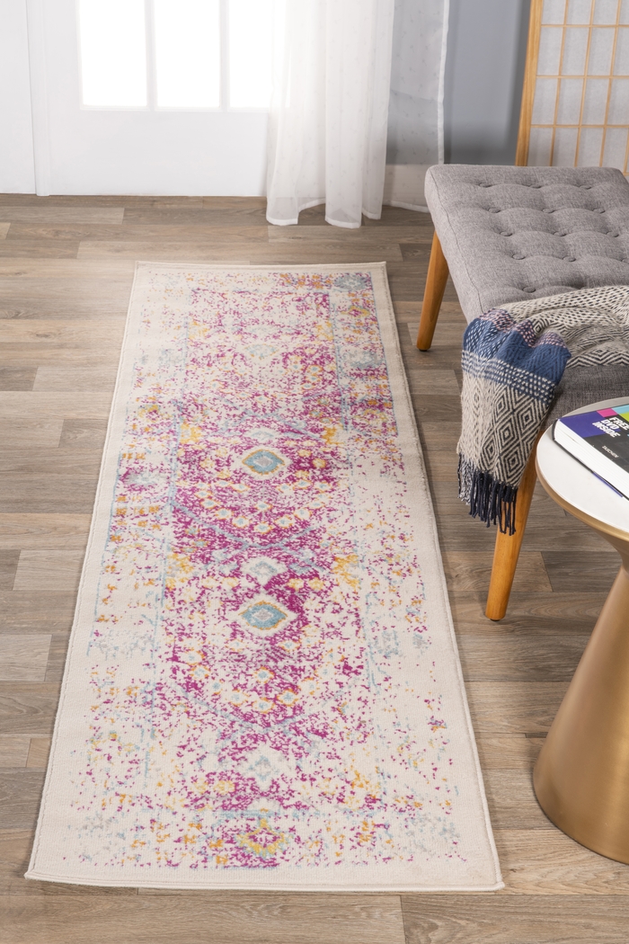 Garlon Pink 2' x 7' Runner Rug - Thumbnail - Image 4