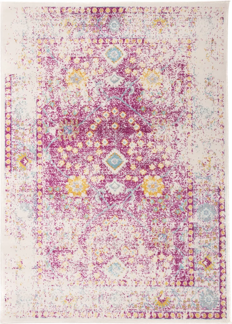 Garlon Pink 5' x 7' Rug - Thumbnail - Image 1