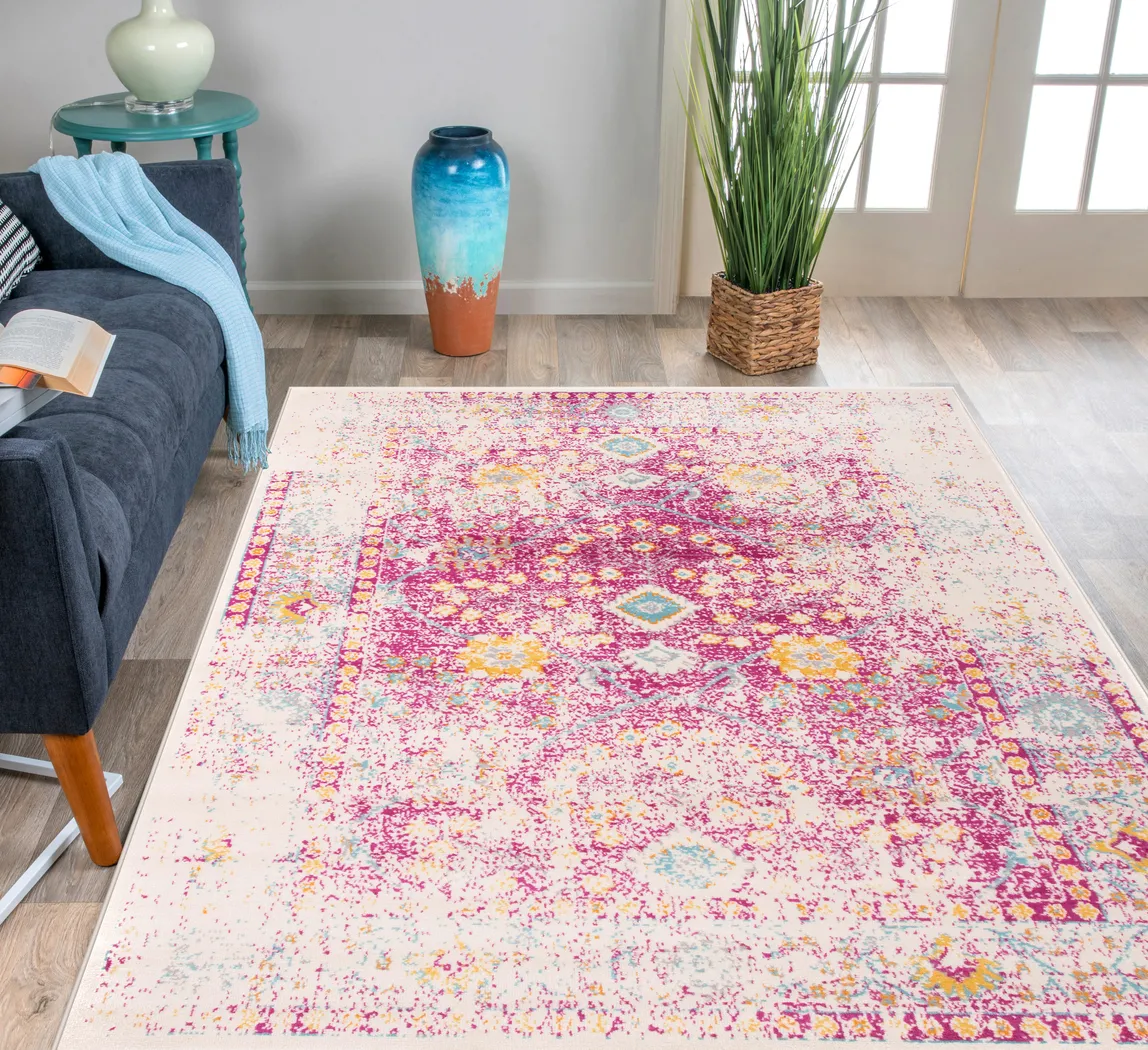 Garlon Pink 8' x 10' Rug - Thumbnail - Image 4