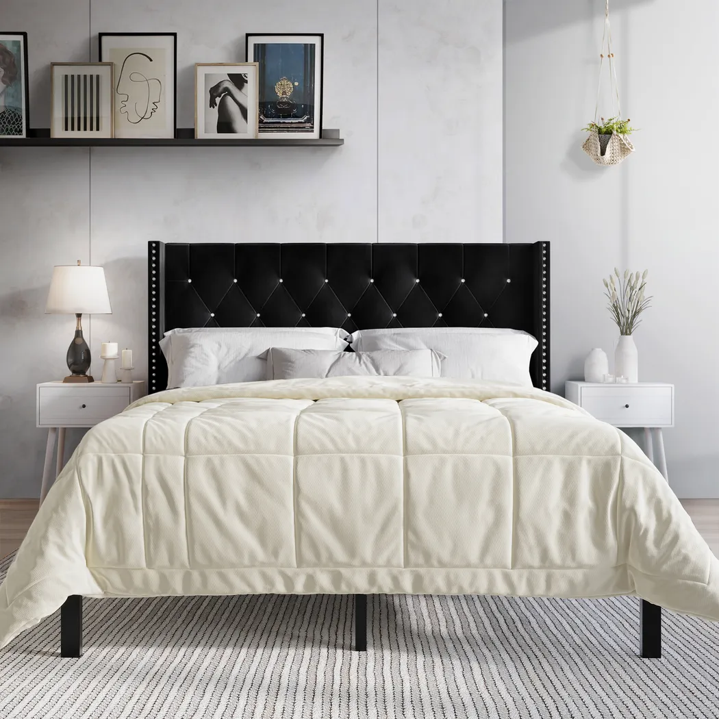 Garnetstreet Black King Bed with 2 Nightstands - Thumbnail - Image 2