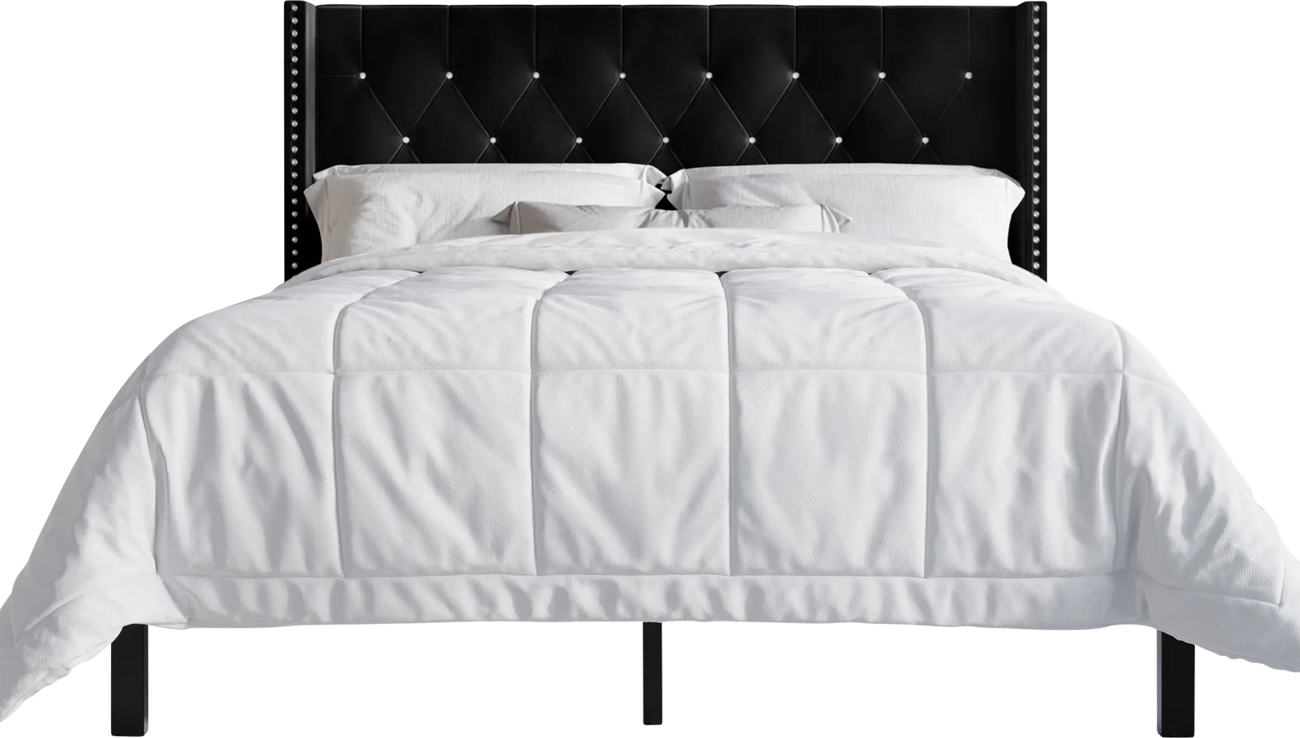 Garnetstreet Black King Bed with 2 Nightstands - Thumbnail - Image 3
