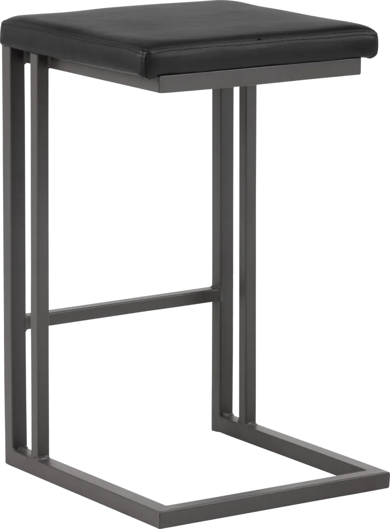 Garnett Black Counter Height Stool, Set of 2 - Thumbnail - Image 2