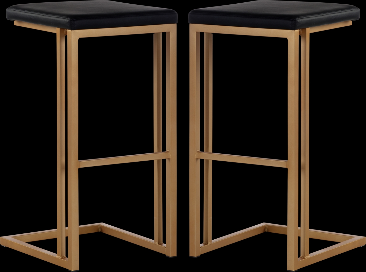 Garnett Gold Barstool, Set of 2 - Thumbnail - Image 1