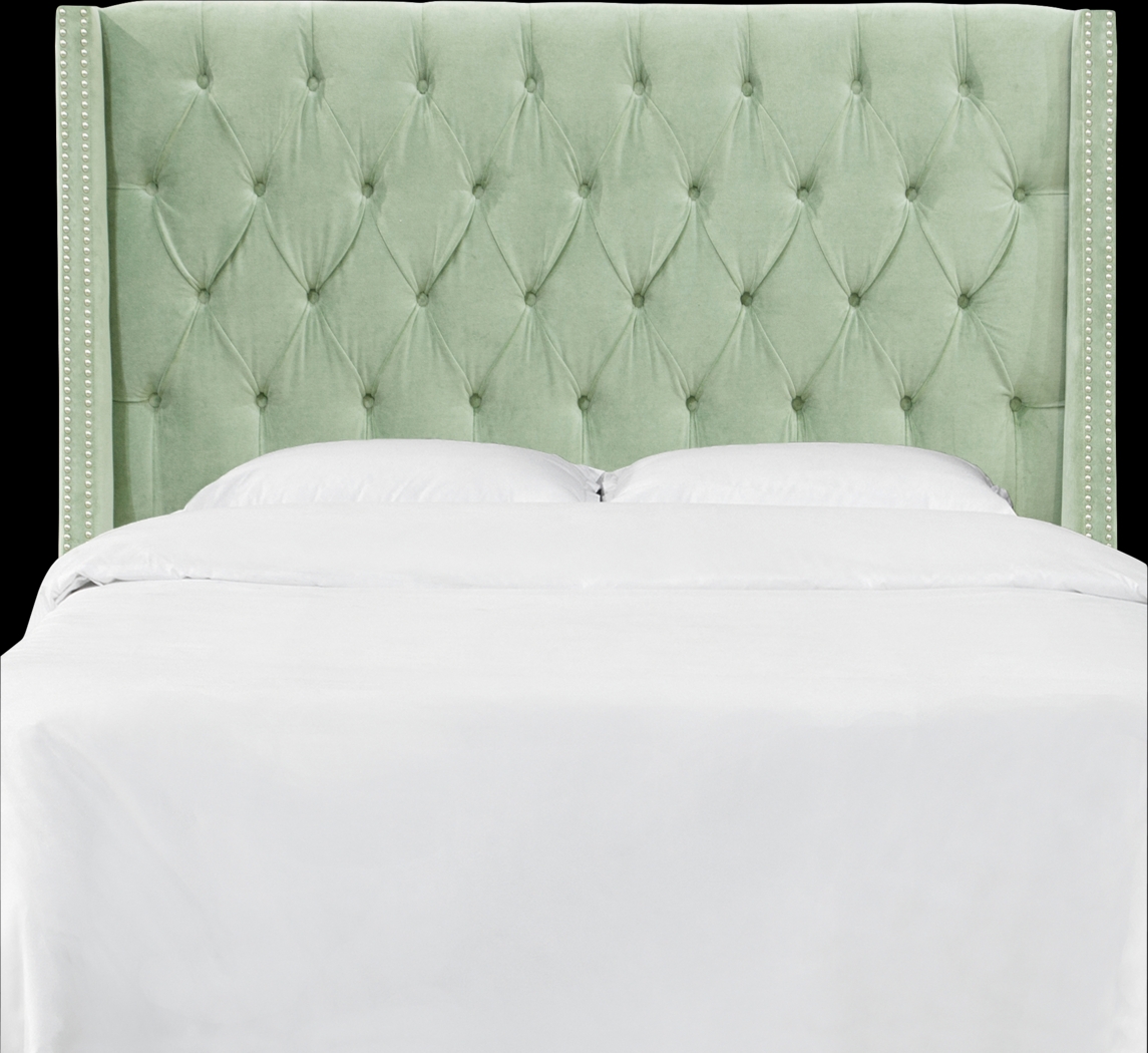 Garonne Green King Upholstered Headboard - Thumbnail - Image 2