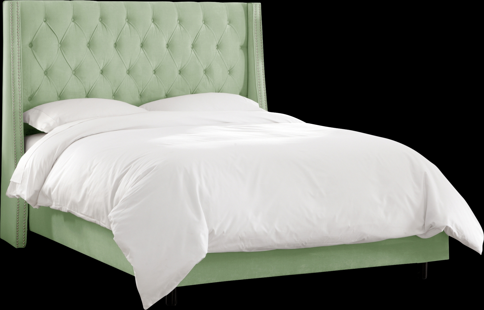 Garonne Green Queen Bed - Thumbnail - Image 1