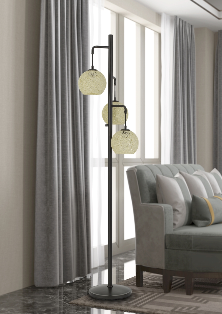 Garrell Black Floor Lamp - Thumbnail - Image 2
