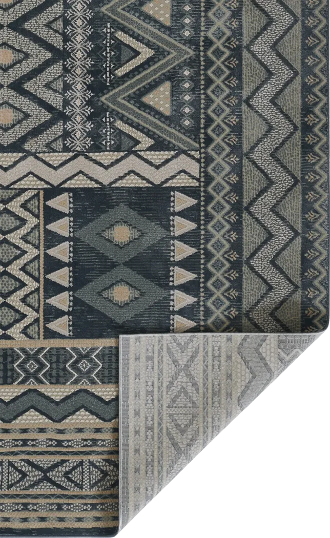 Garreth Navy 3'10 x 5'7 Rug - Thumbnail - Image 3