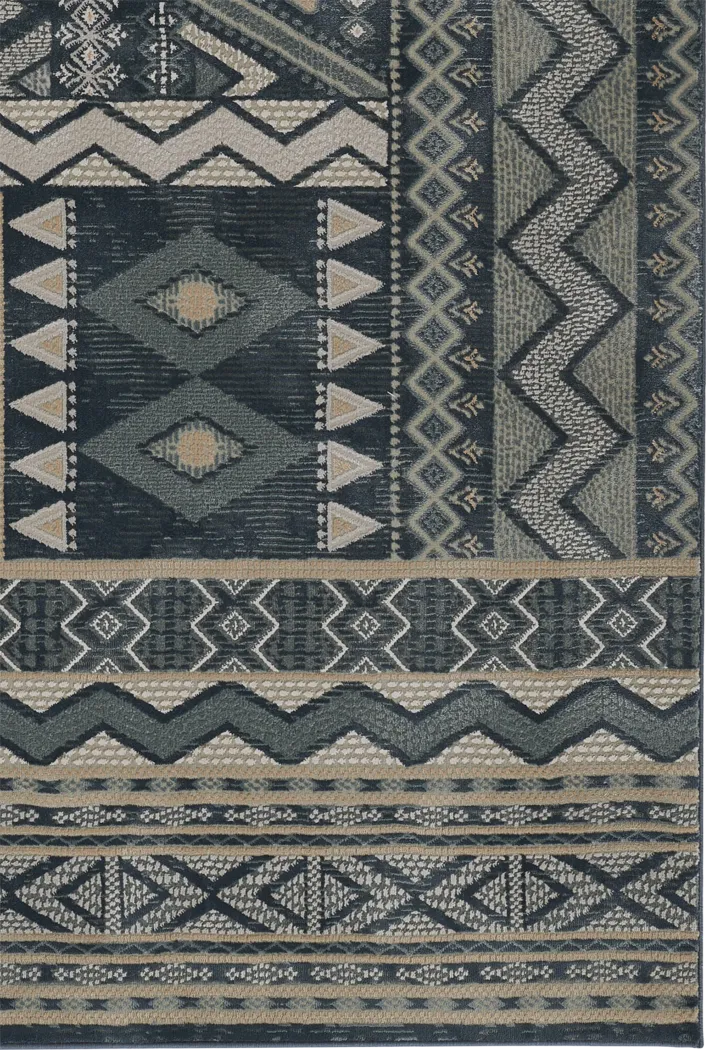 Garreth Navy 5'1 x 7'7 Rug - Thumbnail - Image 2