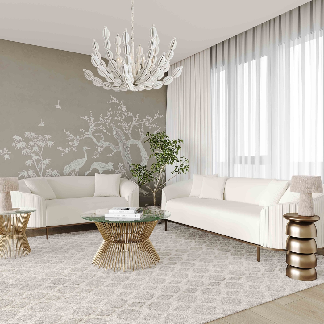 Garretsee Cream Sofa - Thumbnail - Image 2