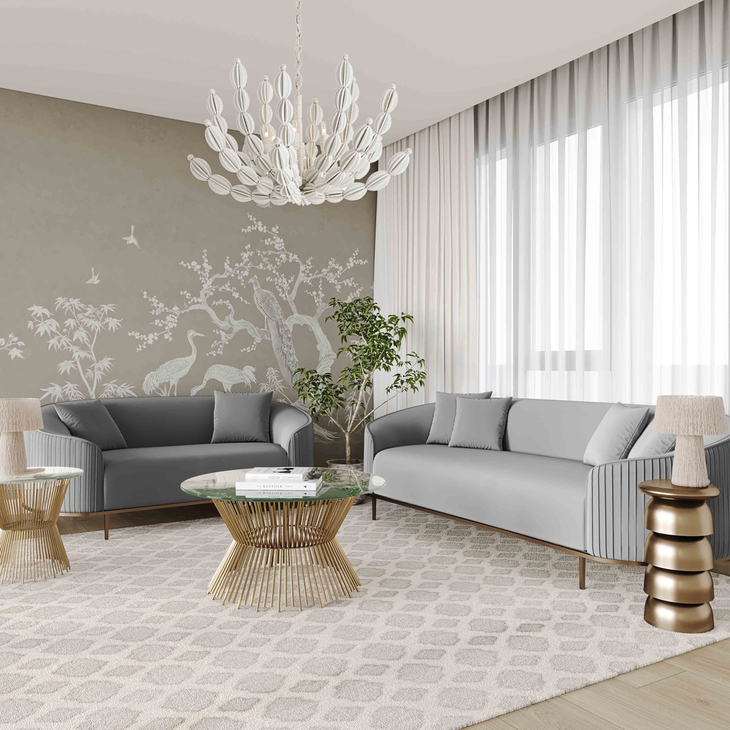 Garretsee Light Gray Sofa - Thumbnail - Image 2