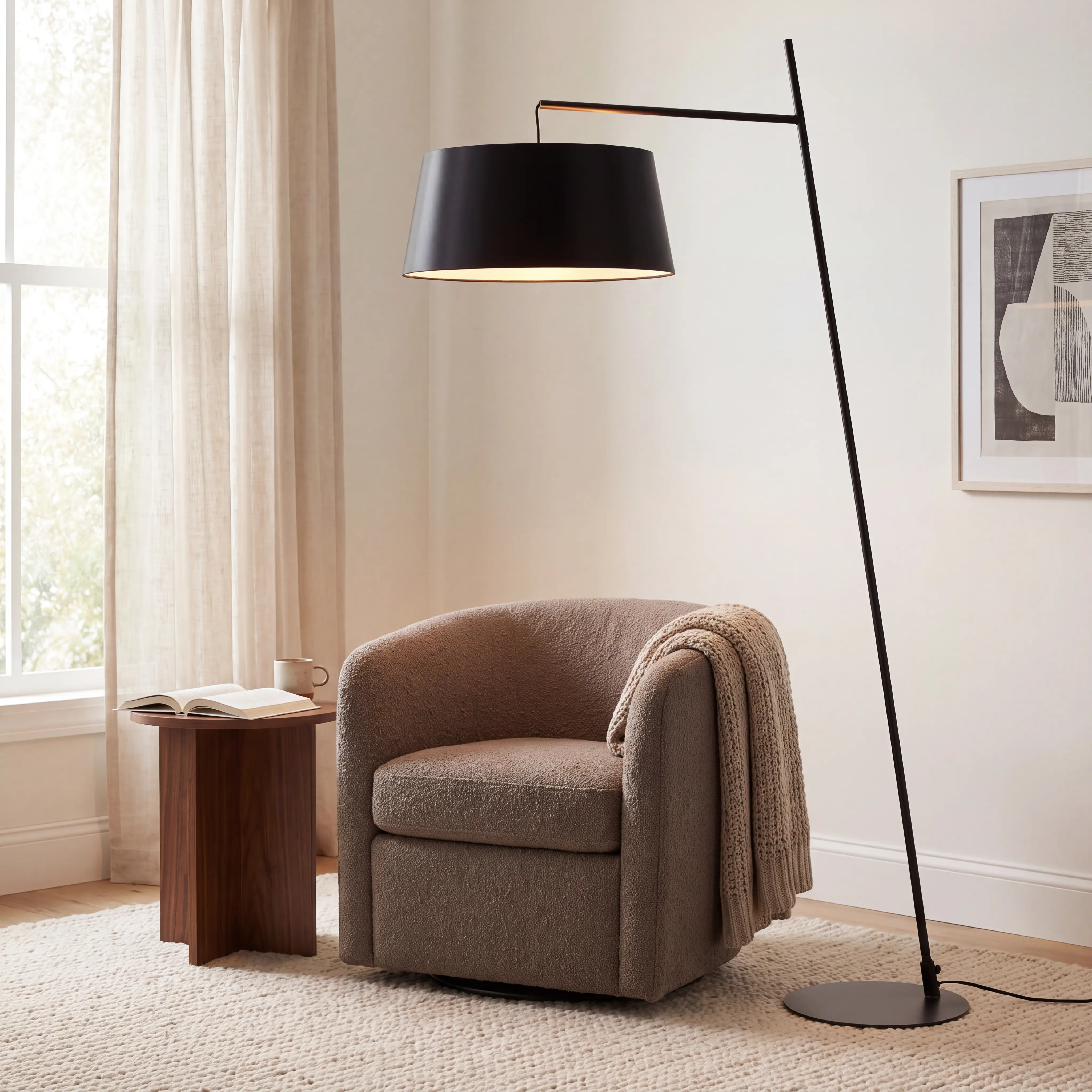 Garrigue Place Black Floor Lamp - Thumbnail - Image 7