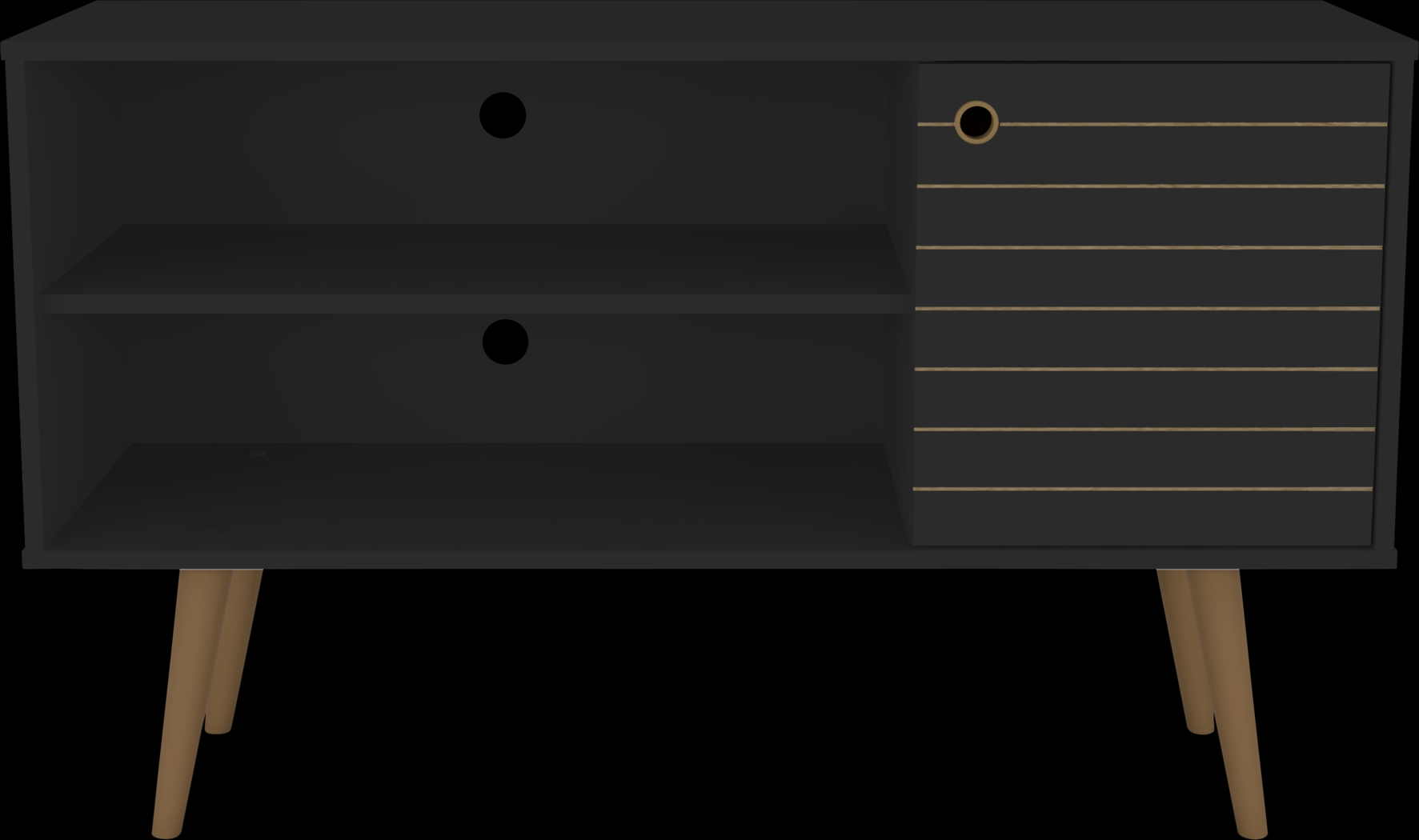 Garrion Black 42 In. Console - Thumbnail - Image 1