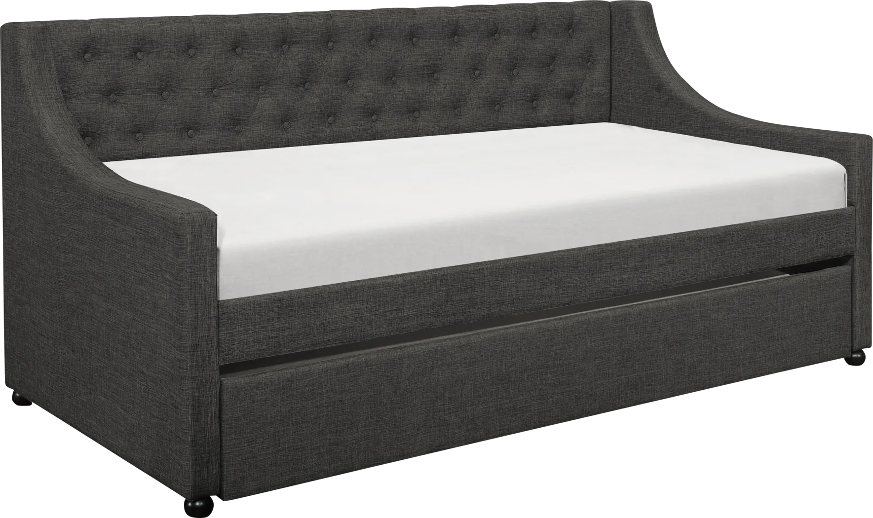 Gartley Dark Gray Daybed with Trundle - Thumbnail - Image 1