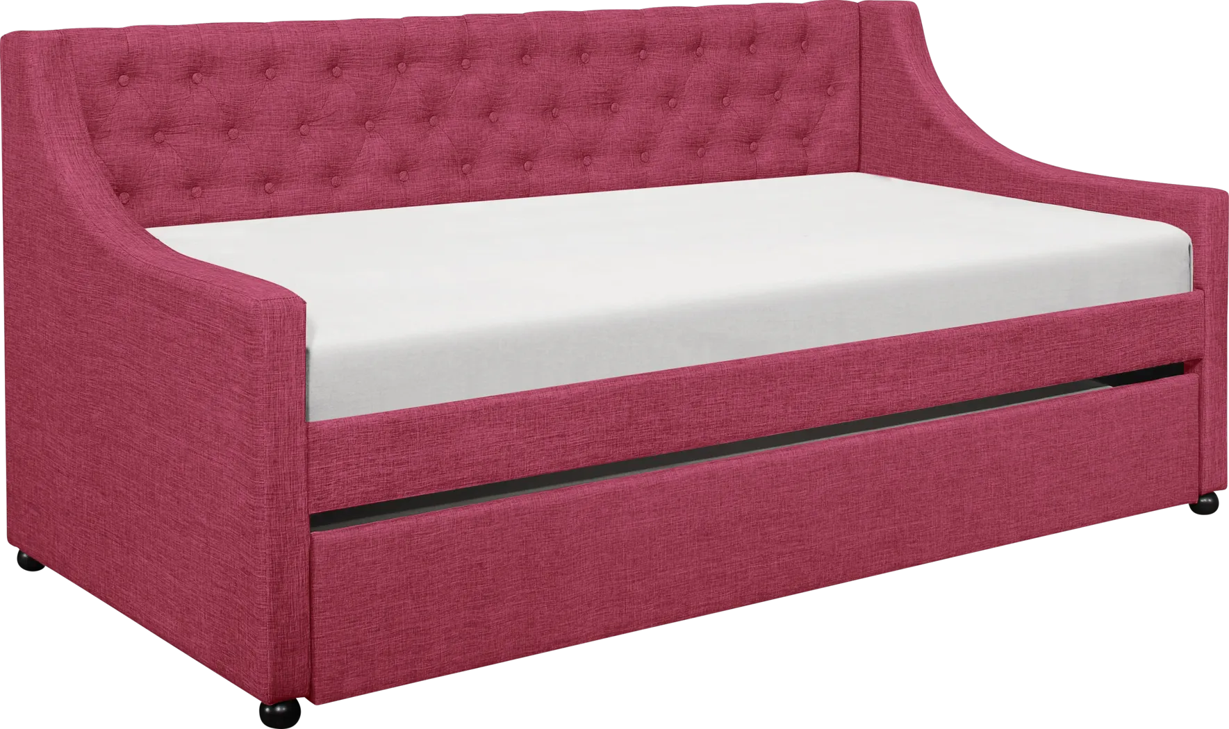 Gartley Pink Daybed with Trundle - Thumbnail - Image 1