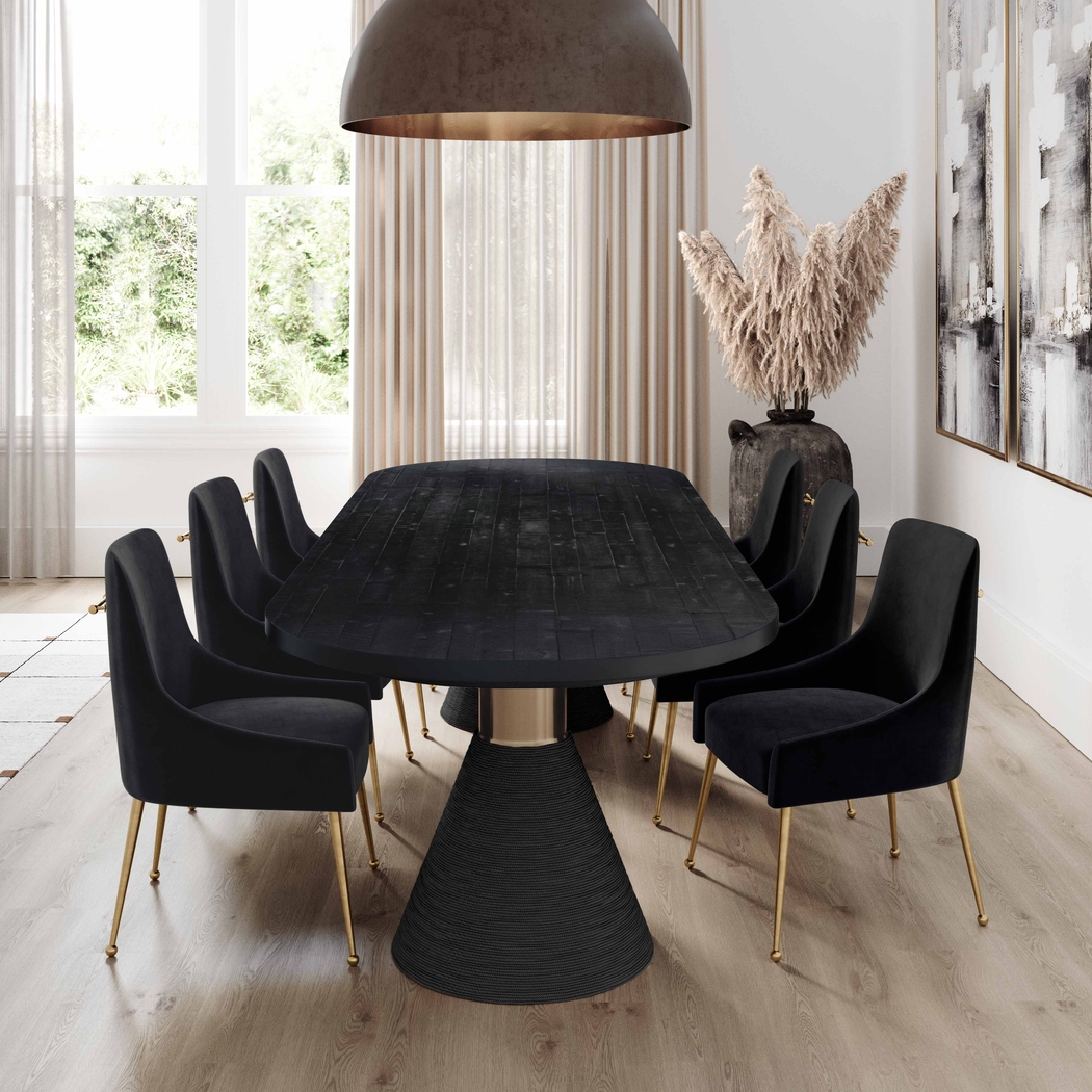 Gasteiger Black Oval Dining Table - Thumbnail - Image 2