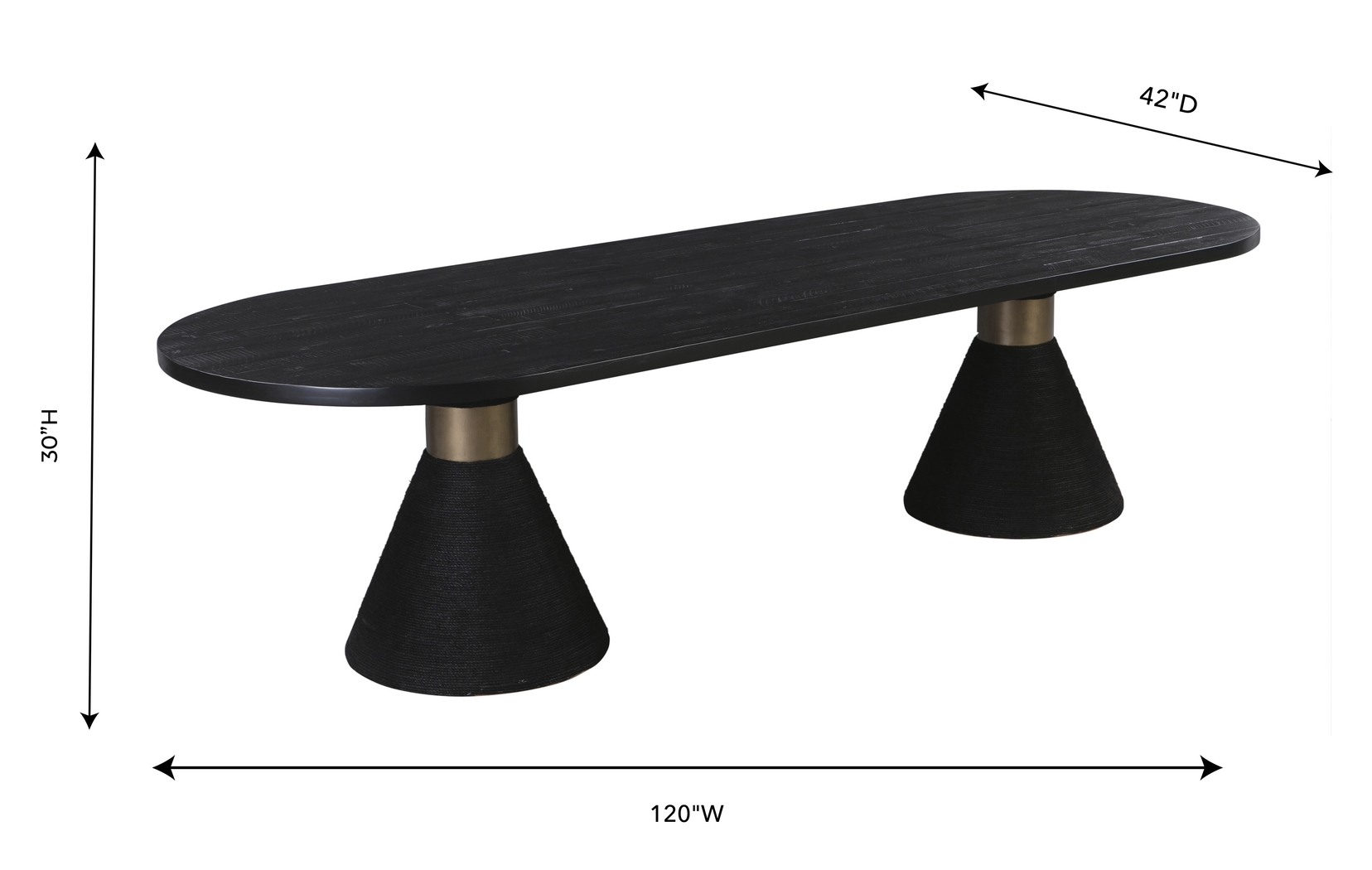 Gasteiger Black Oval Dining Table - Thumbnail - Image 13
