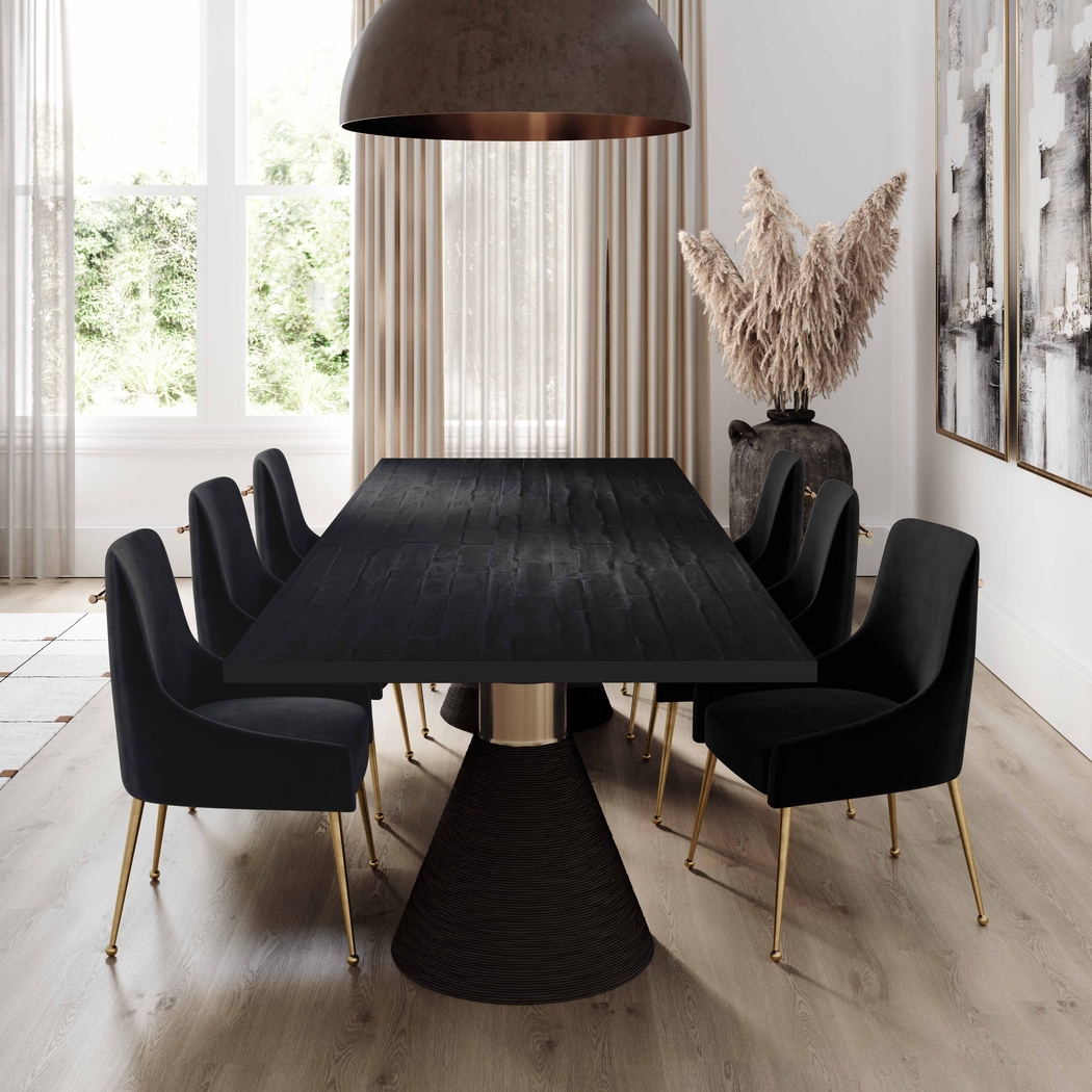 Gasteiger Black Rectangular Dining Table - Thumbnail - Image 2