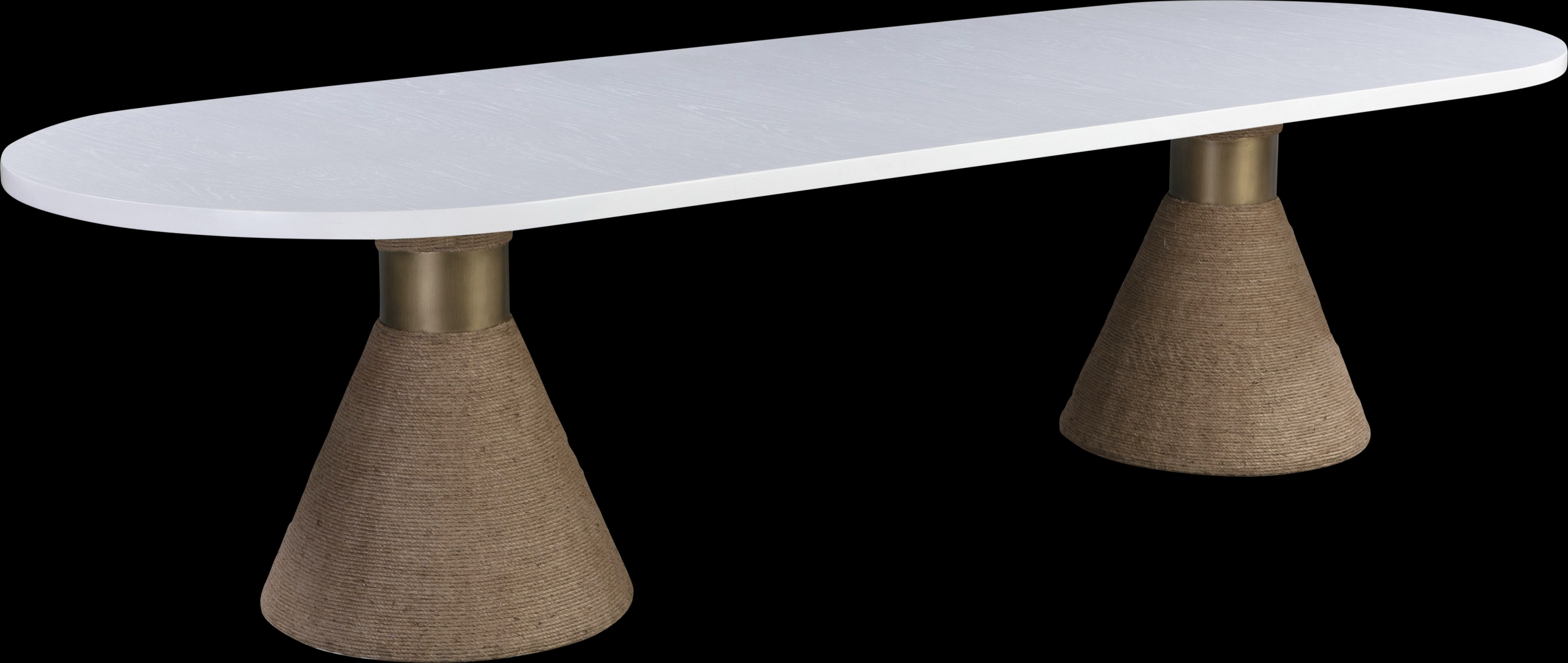 Gasteiger White Oval Dining Table - Thumbnail - Image 1