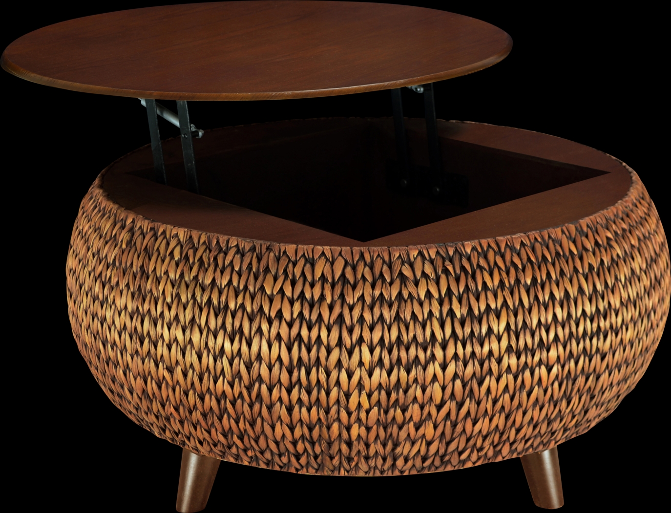 Gatala I Gold Lift-Top Coffee Table - Thumbnail - Image 4