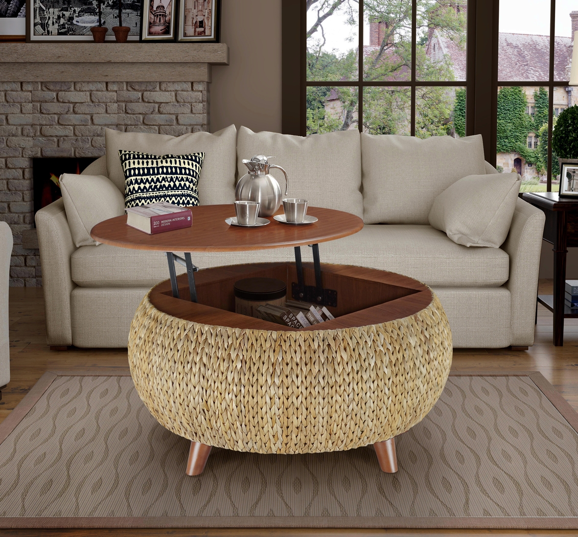 Gatala I Natural Lift-Top Coffee Table - Thumbnail - Image 2