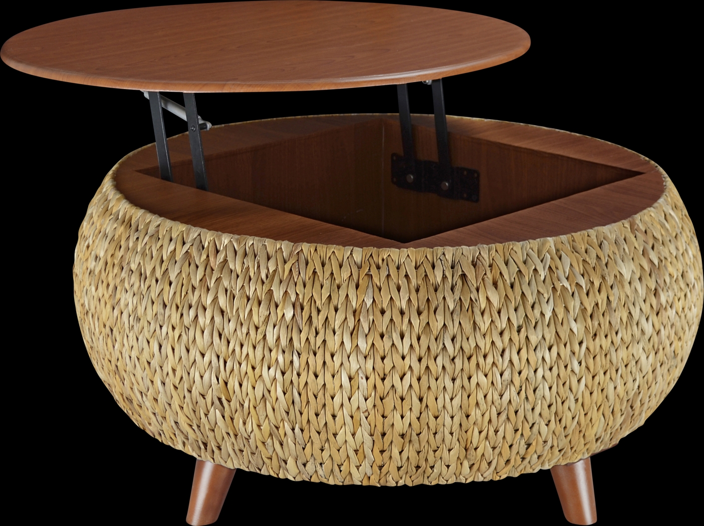 Gatala I Natural Lift-Top Coffee Table - Thumbnail - Image 4