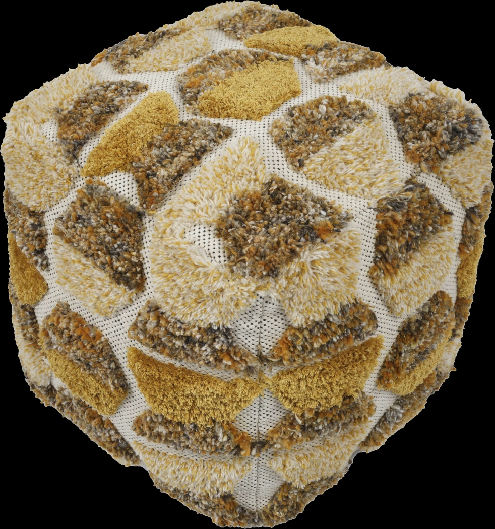 Gatchell Gold Ottoman - Thumbnail - Image 1