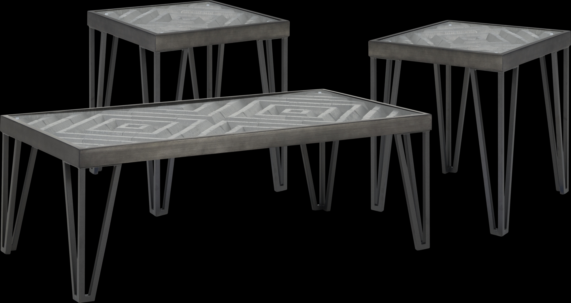 Arilio Navy Leather 7 Pc Dual Power Reclining Living Room - Thumbnail - Image 6