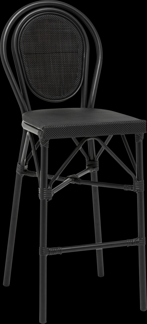 Gately Black Barstool - Thumbnail - Image 1