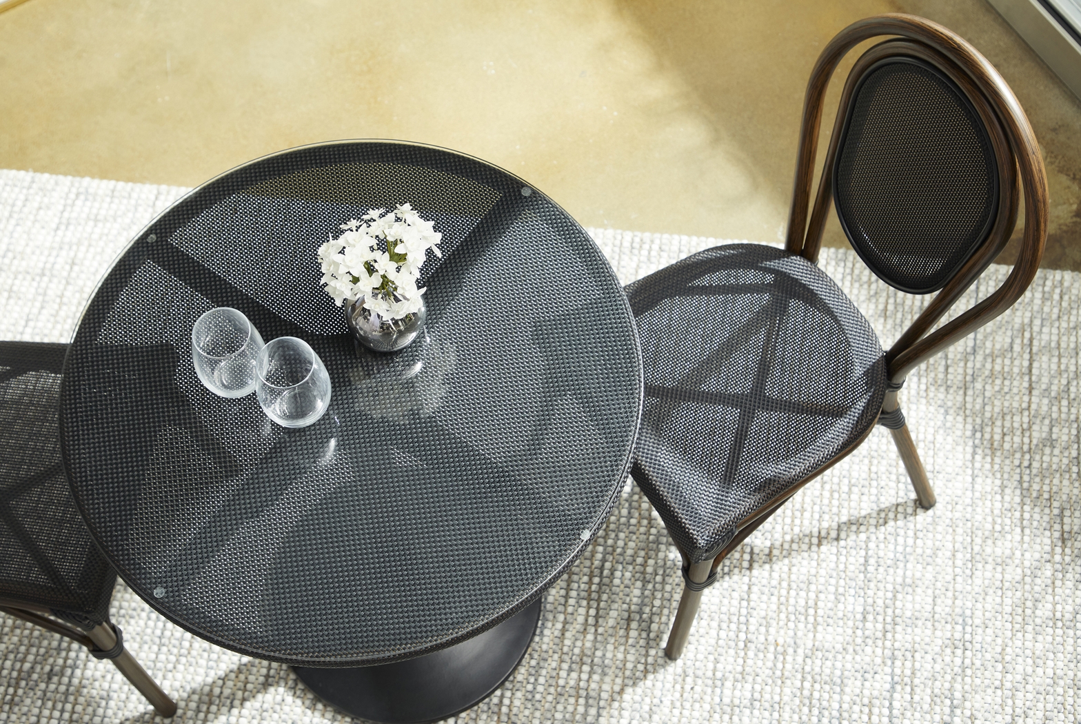 Gately Black Bistro Table - Thumbnail - Image 7