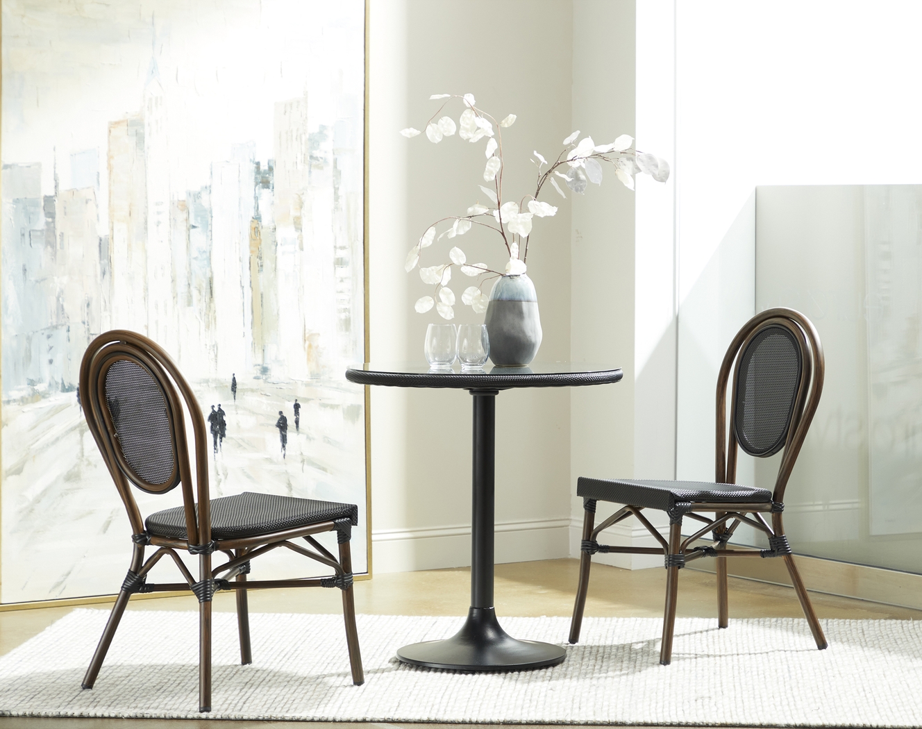 Gately Black Bistro Table - Thumbnail - Image 8