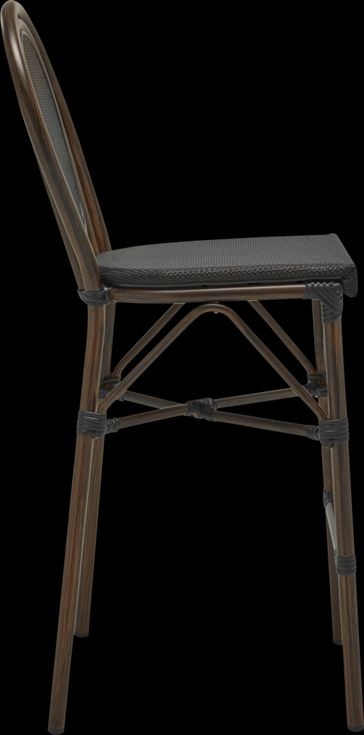 Gately Dark Brown Barstool - Thumbnail - Image 4