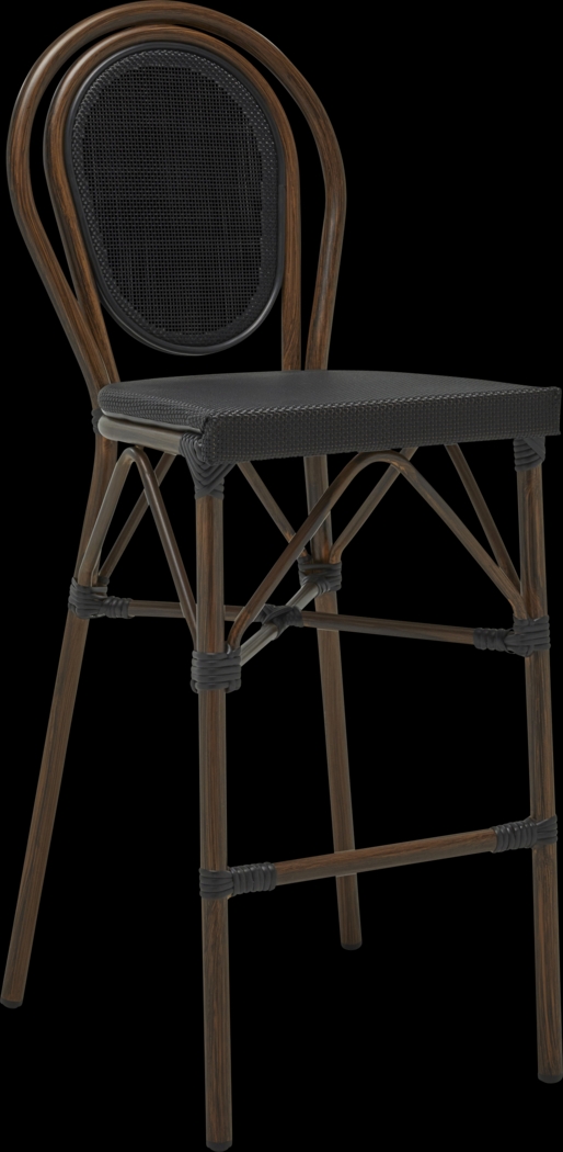 Gately Dark Brown Barstool - Thumbnail - Image 1