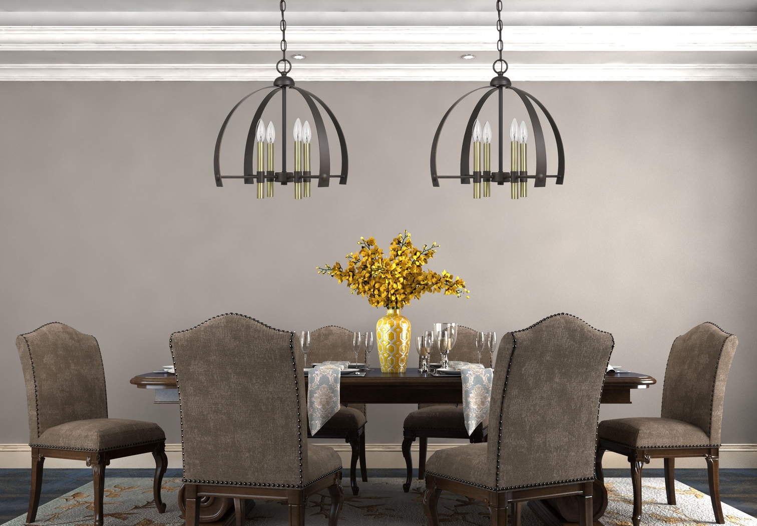 Gateworth Bronze Chandelier - Thumbnail - Image 2