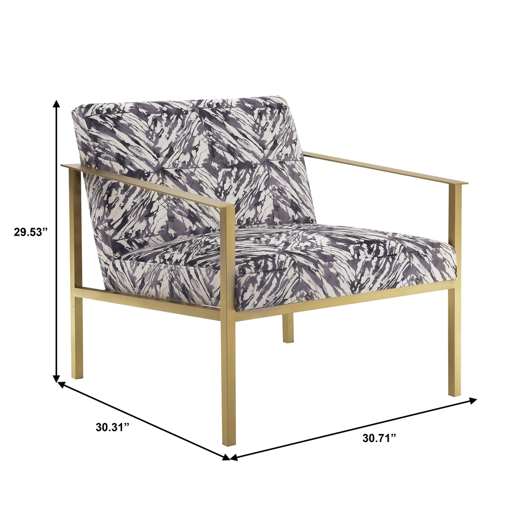 Gathright Dark Gray Accent Chair - Thumbnail - Image 7