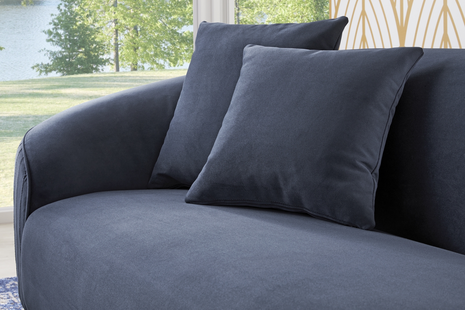 Gatsby Blue Sofa - Thumbnail - Image 4