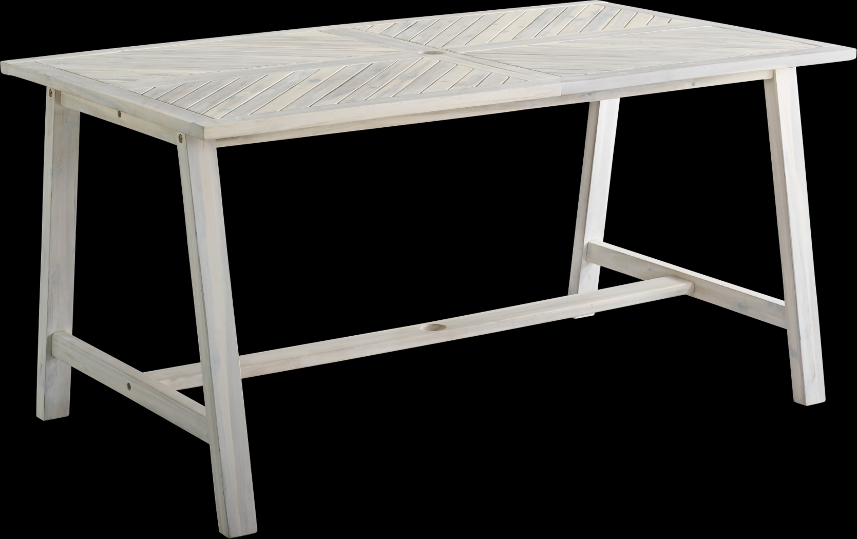 Gatwick White Outdoor Dining Table - Thumbnail - Image 1