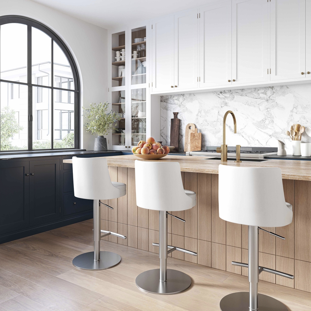 Gaudio White Barstool - Thumbnail - Image 2