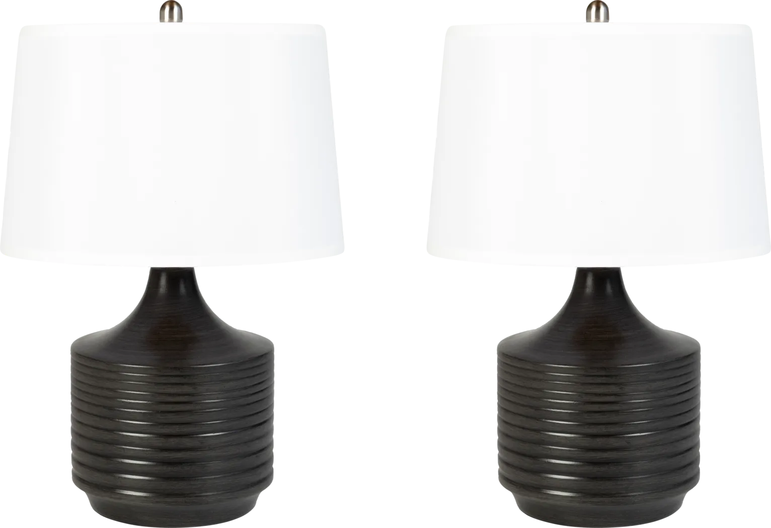 Gaunt Black Table Lamp, Set of 2 - Thumbnail - Image 1
