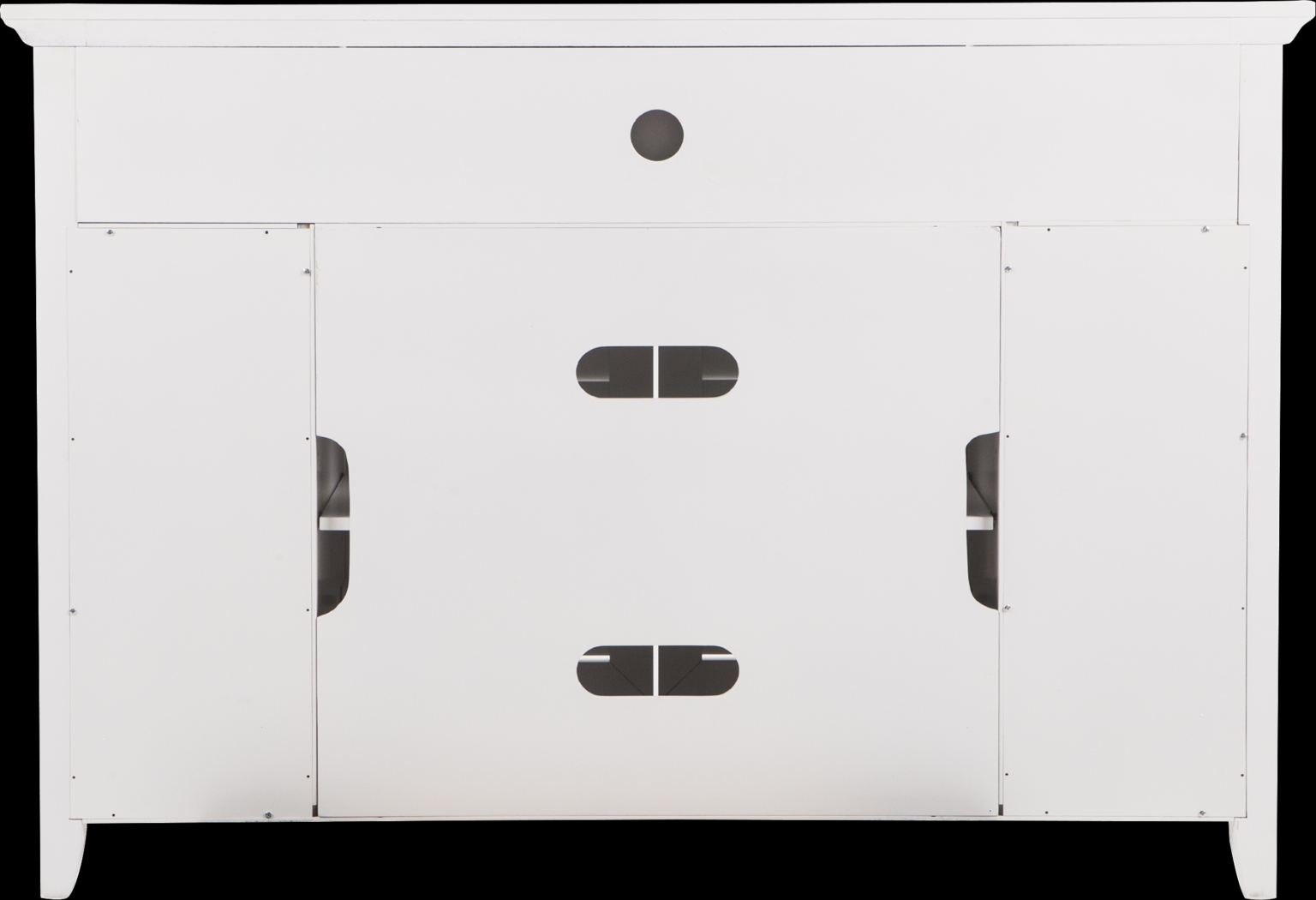 Gavenwood White 48 in. Console with Electric Fireplace - Thumbnail - Image 5