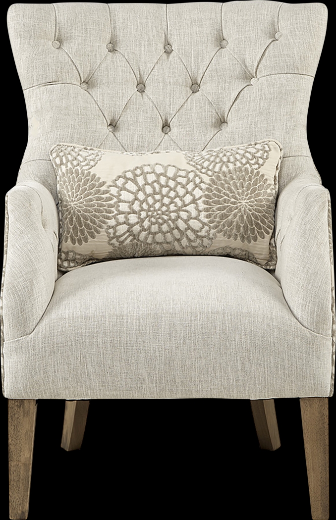 Gawain Beige Accent Chair - Thumbnail - Image 3
