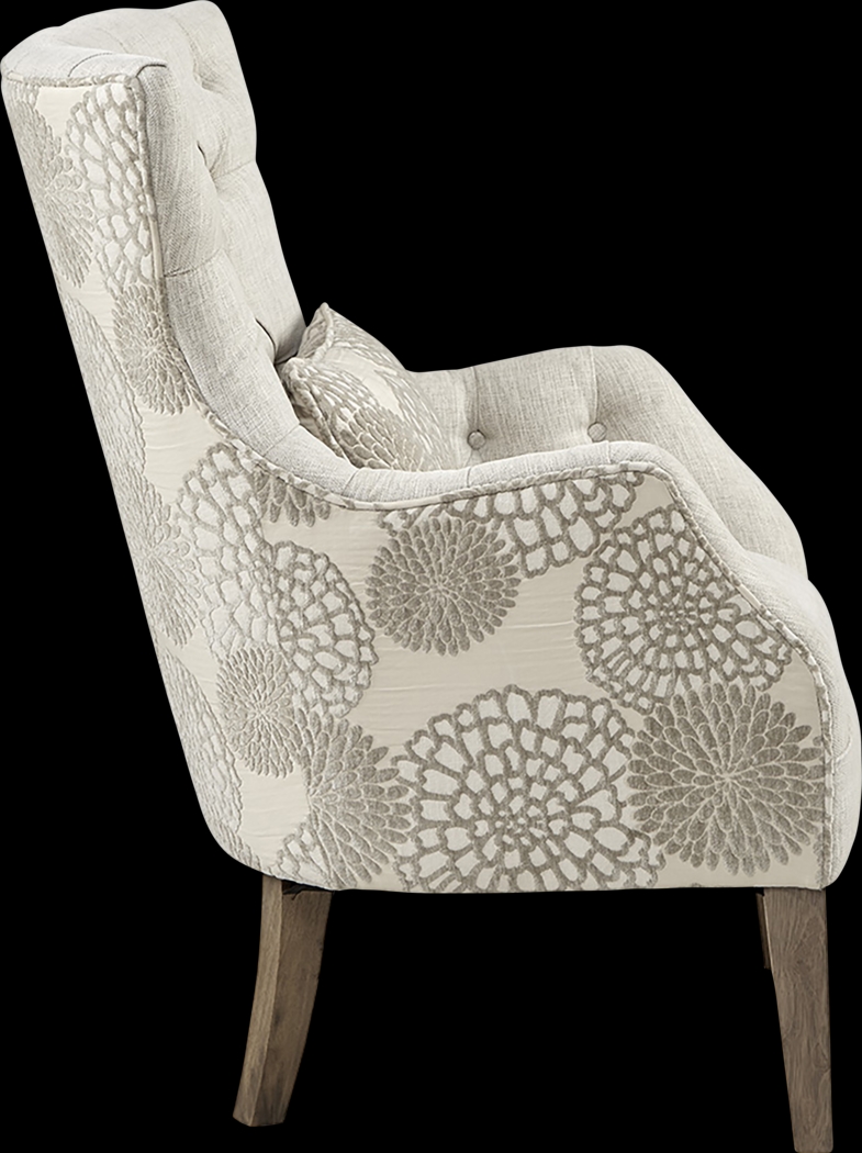 Gawain Beige Accent Chair - Thumbnail - Image 6