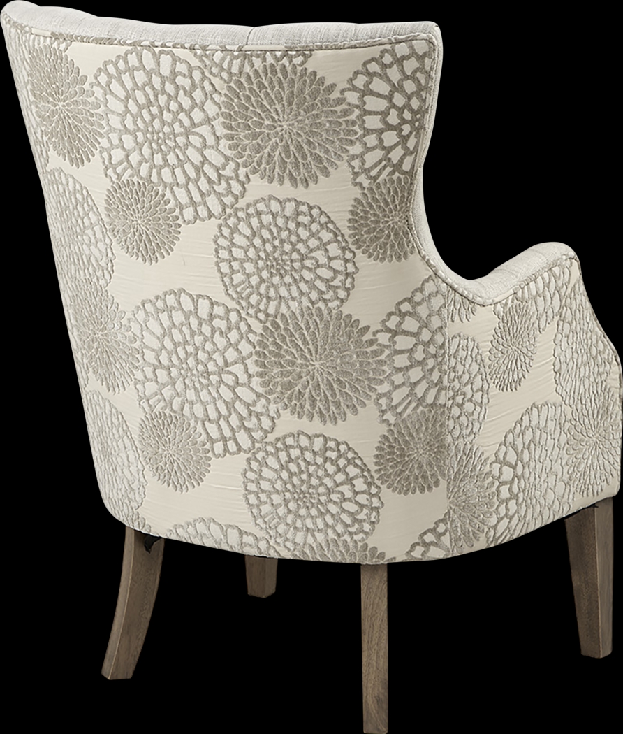 Gawain Beige Accent Chair - Thumbnail - Image 7