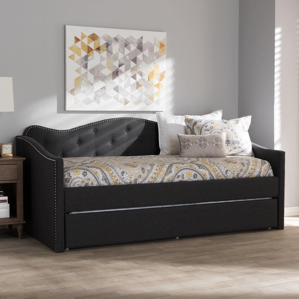 Gawaine Charcoal Daybed with Trundle - Thumbnail - Image 2