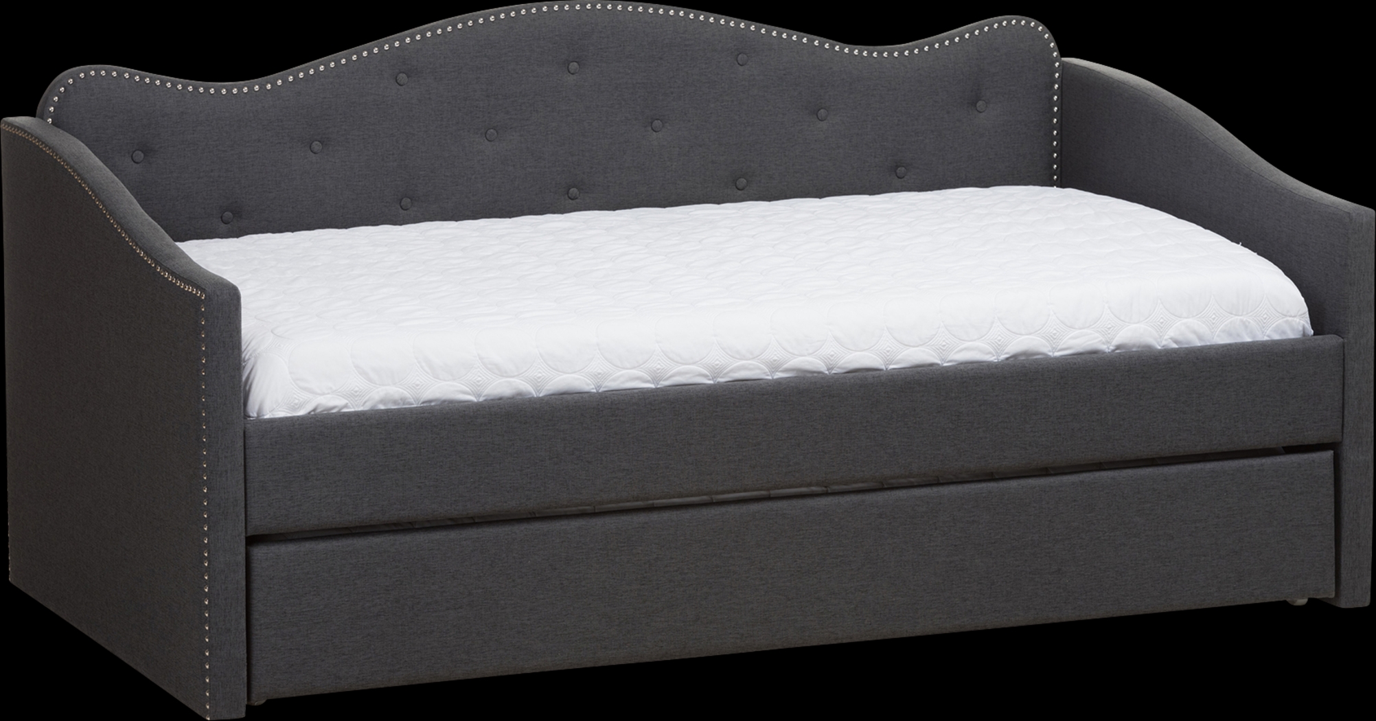 Gawaine Charcoal Daybed with Trundle - Thumbnail - Image 1