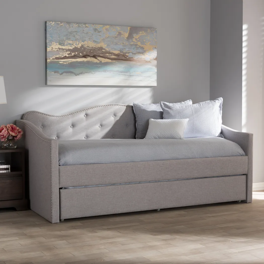 Gawaine Gray Daybed with Trundle - Thumbnail - Image 2