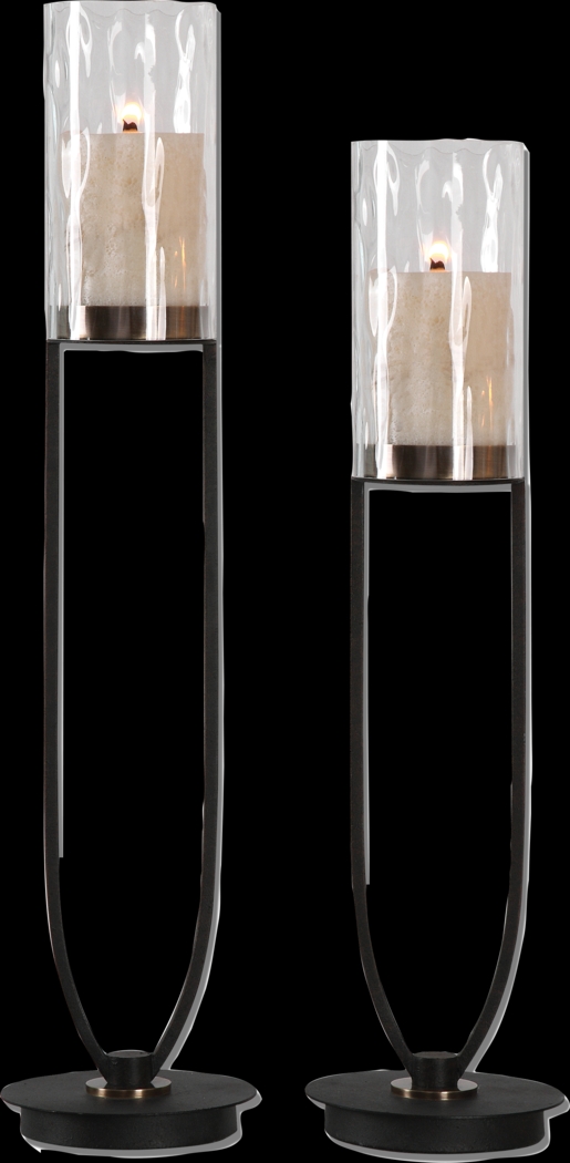 Gaylark Bronze Candle Holder, Set of 2 - Thumbnail - Image 1